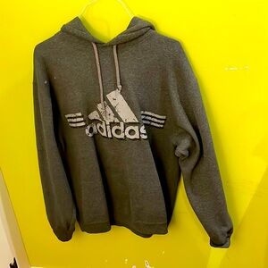 Adidas hoodie. Perfect for sitting in the stands at a chilly football game.